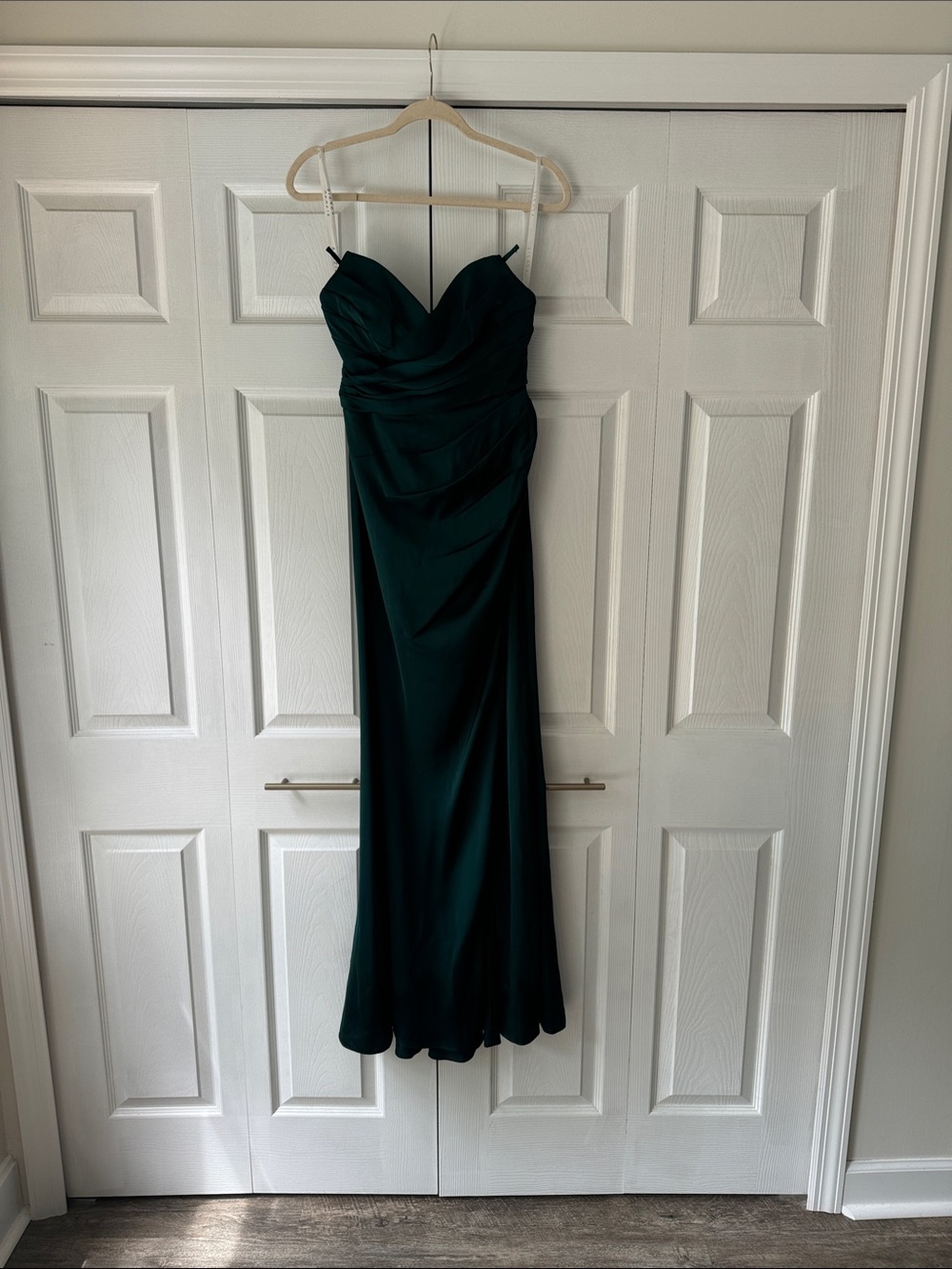 Azazie Leonis Pine Strapless Sweetheart Gown